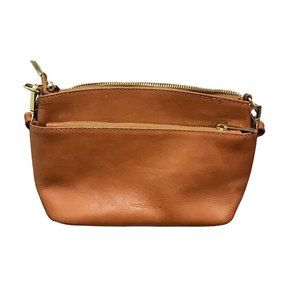 DIVINA FIRENZE Genuine Leather Made in Italy Brown 3 Pockets